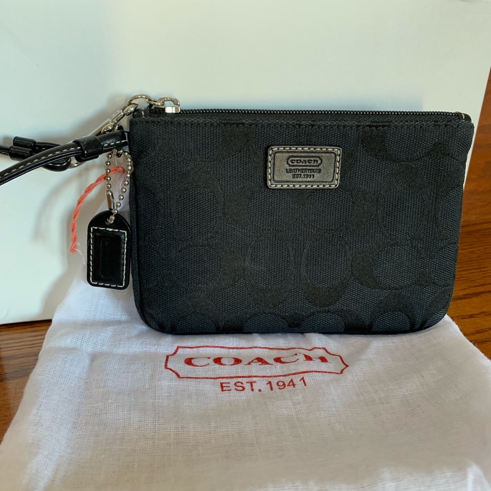 Coach Signature Wristlet